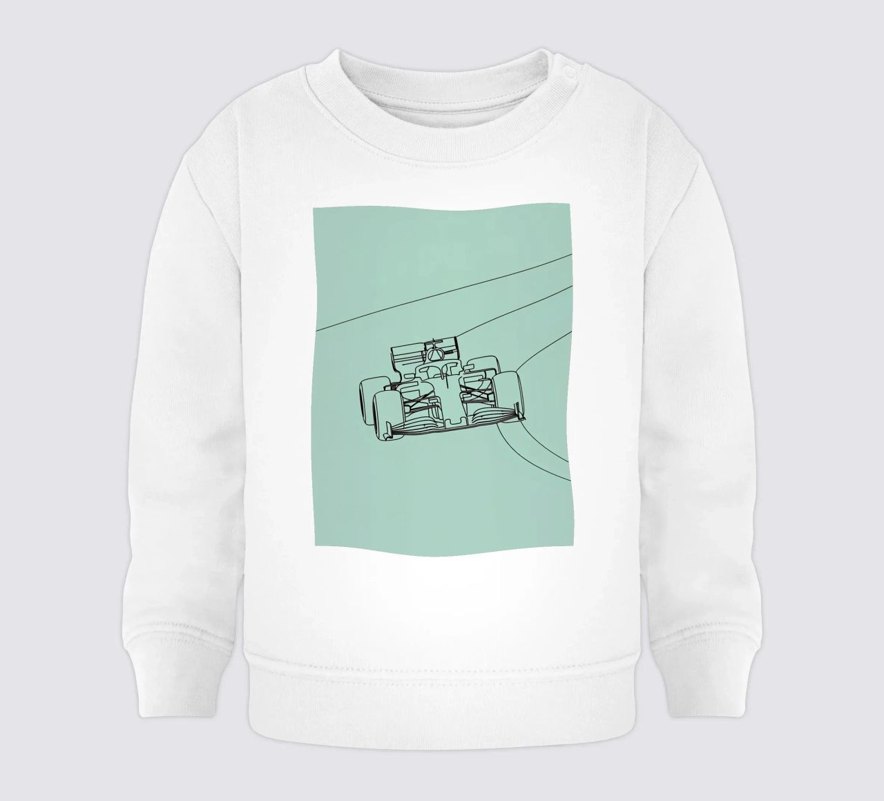 Velocità auto da corsa Line Art minimalista felpa neonato da Viv Line Art