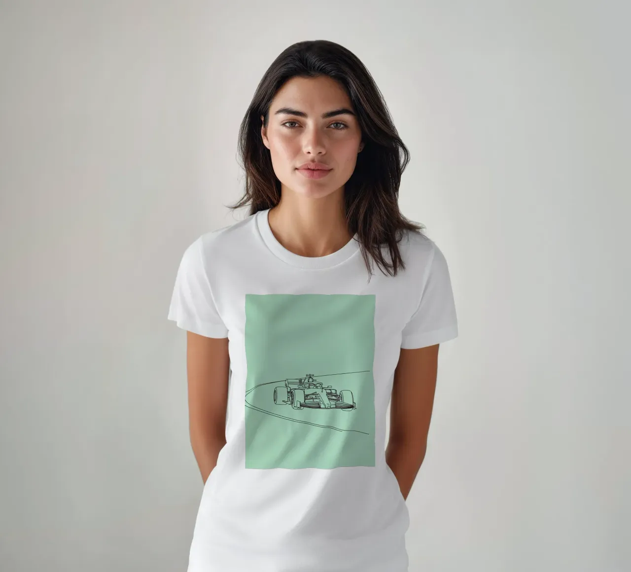 Velocità auto da corsa Line Art minimalista 2 t-shirt da Viv Line Art