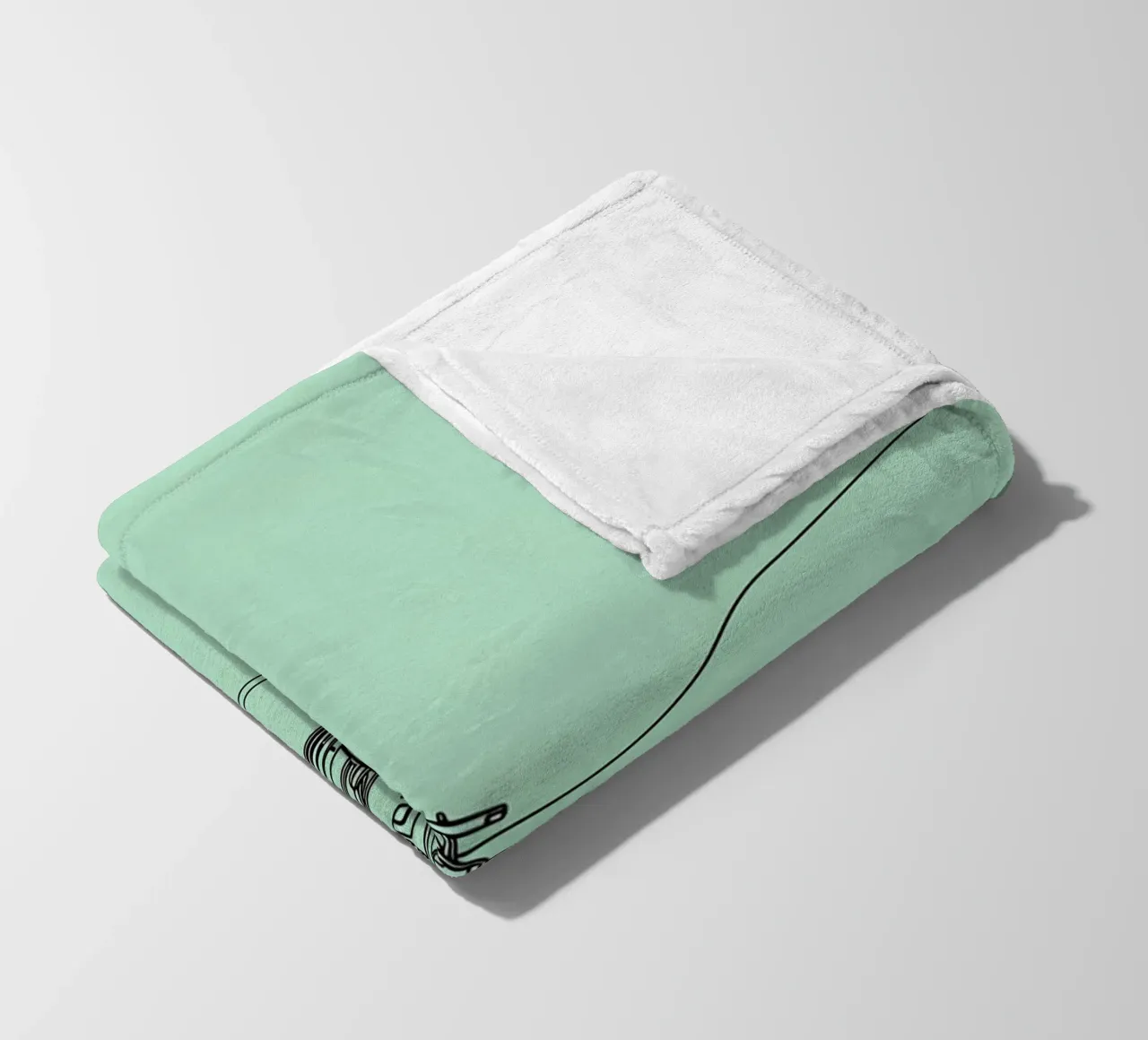 Velocità auto da corsa Line Art minimalista 2 coperta in pile da Viv Line Art