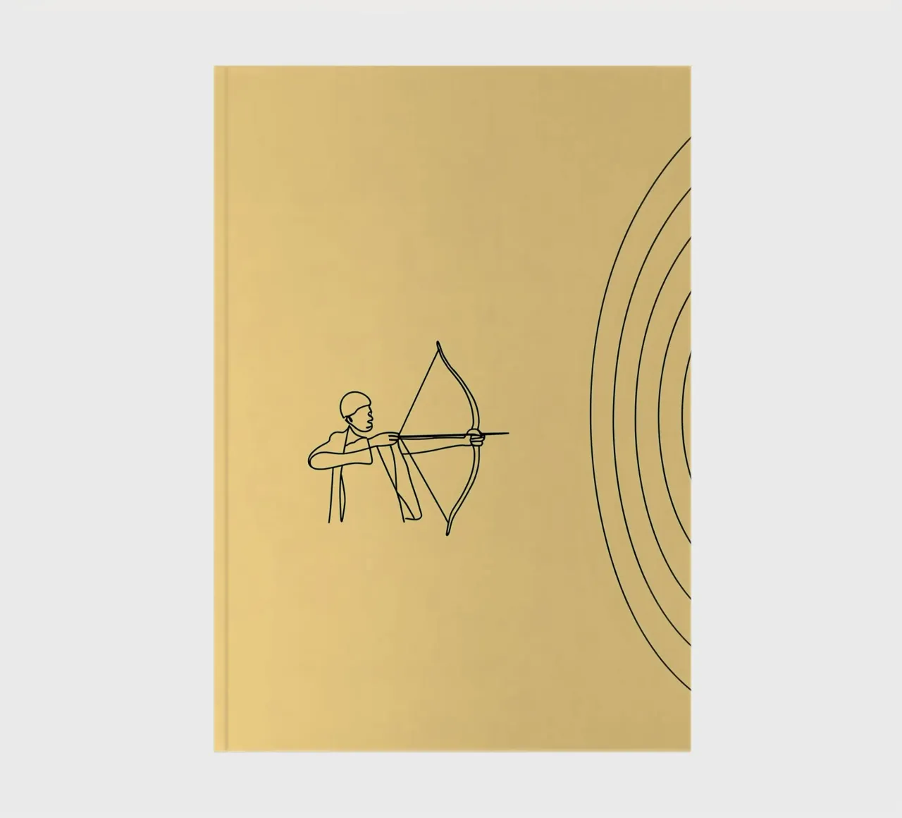 Archer Minimalist Line Art notebook by Viv Line Art
