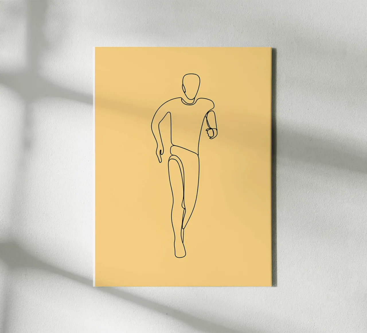 Athlete Running Minimalist Line Art canvas by Viv Line Art