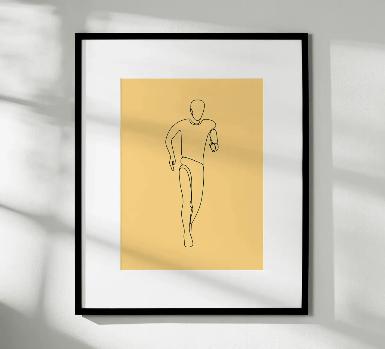 Athlete Running Minimalist Line Art poster by Viv Line Art