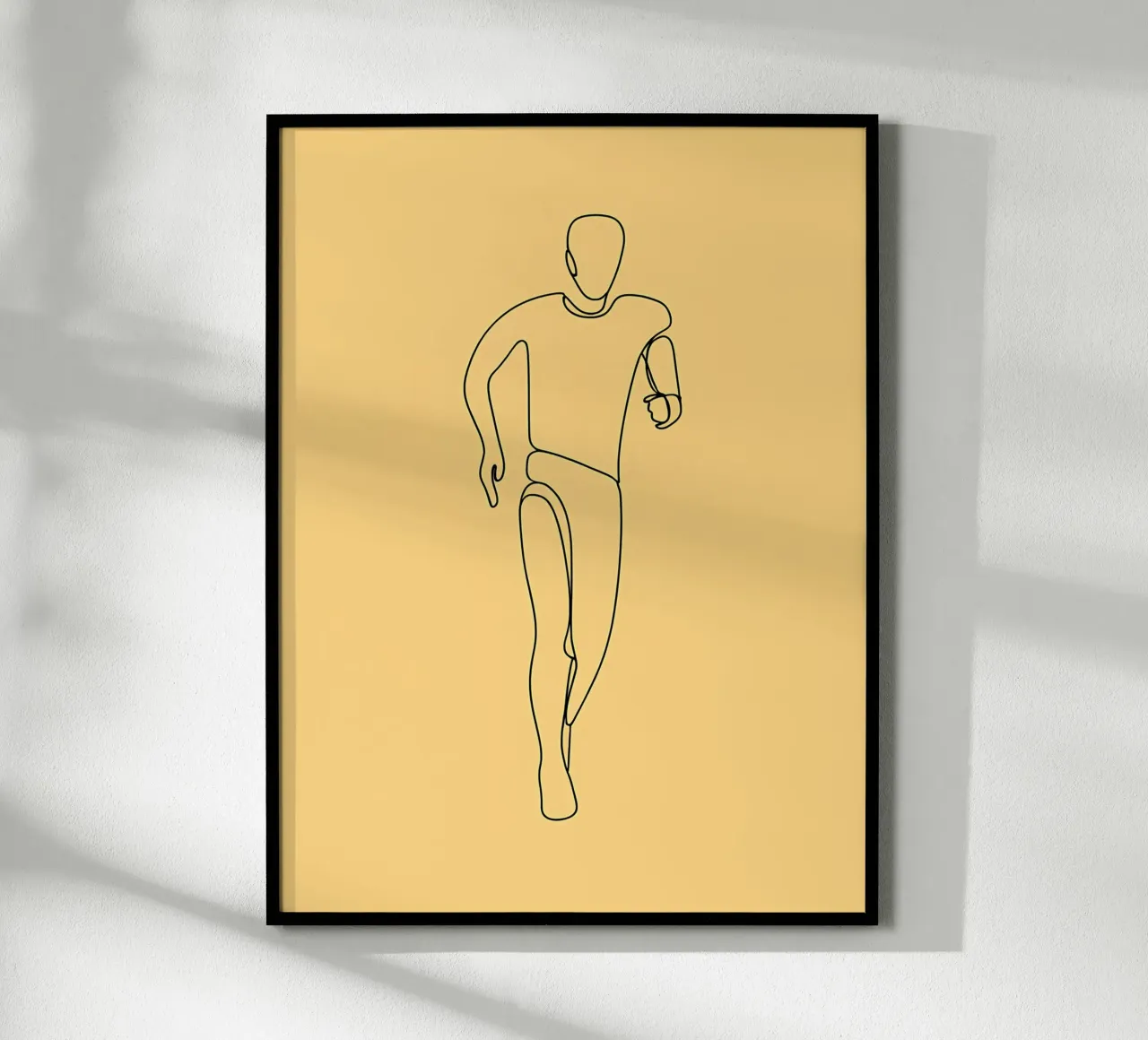 Athlete Running Minimalist Line Art poster by Viv Line Art