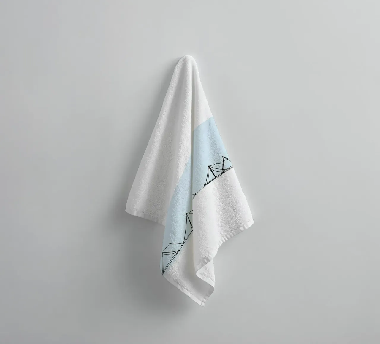 Camping Zelte Minimalist Line Art Handtuch von Viv Line Art