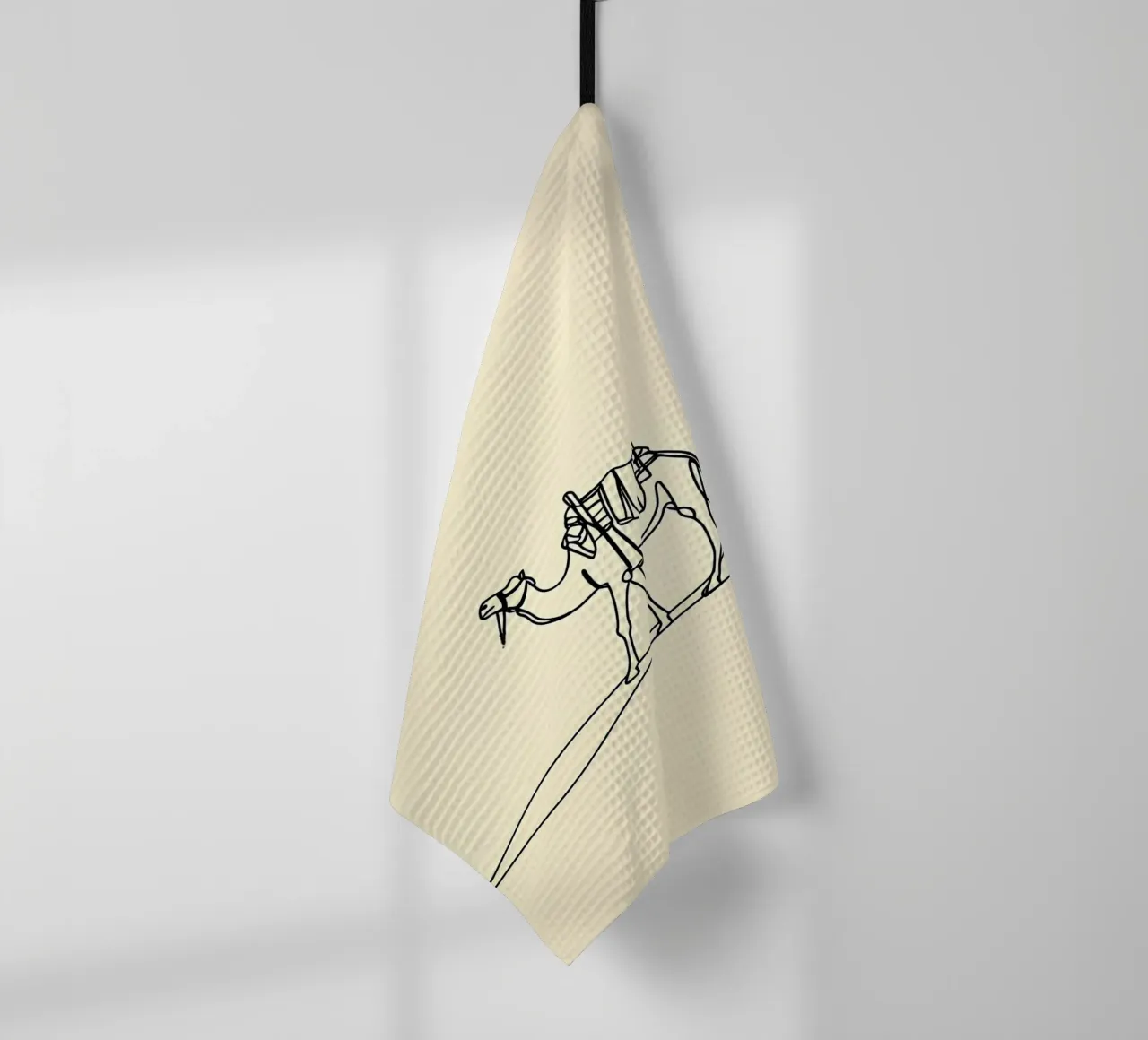 Camel in Desert Minimalist Line Art torchon de Viv Line Art