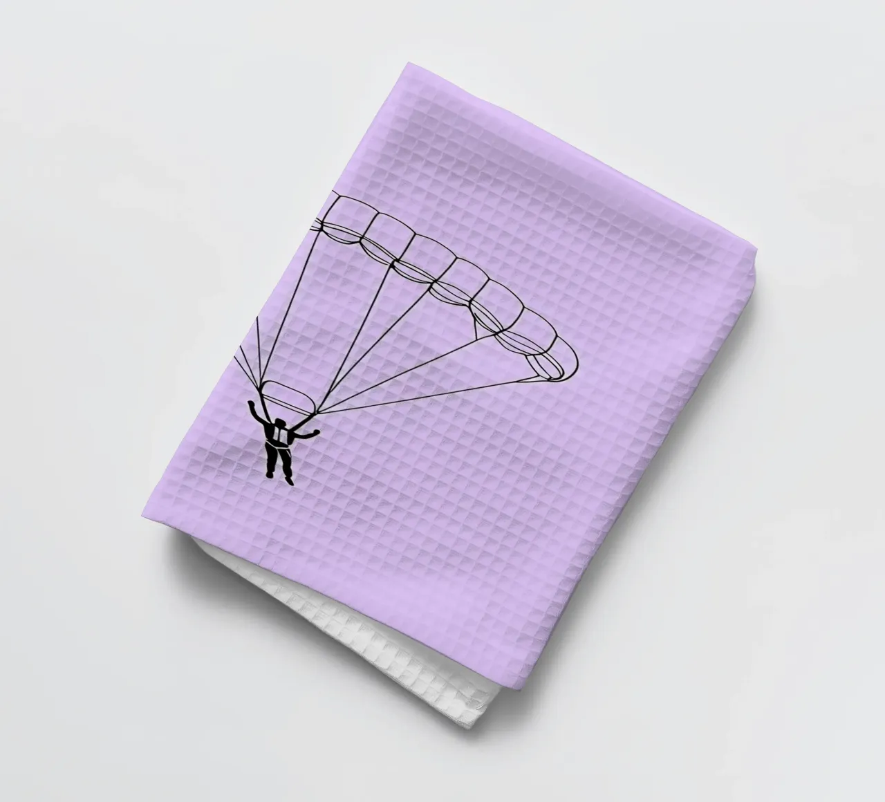 Skydiver Minimalist Line Art torchon de Viv Line Art