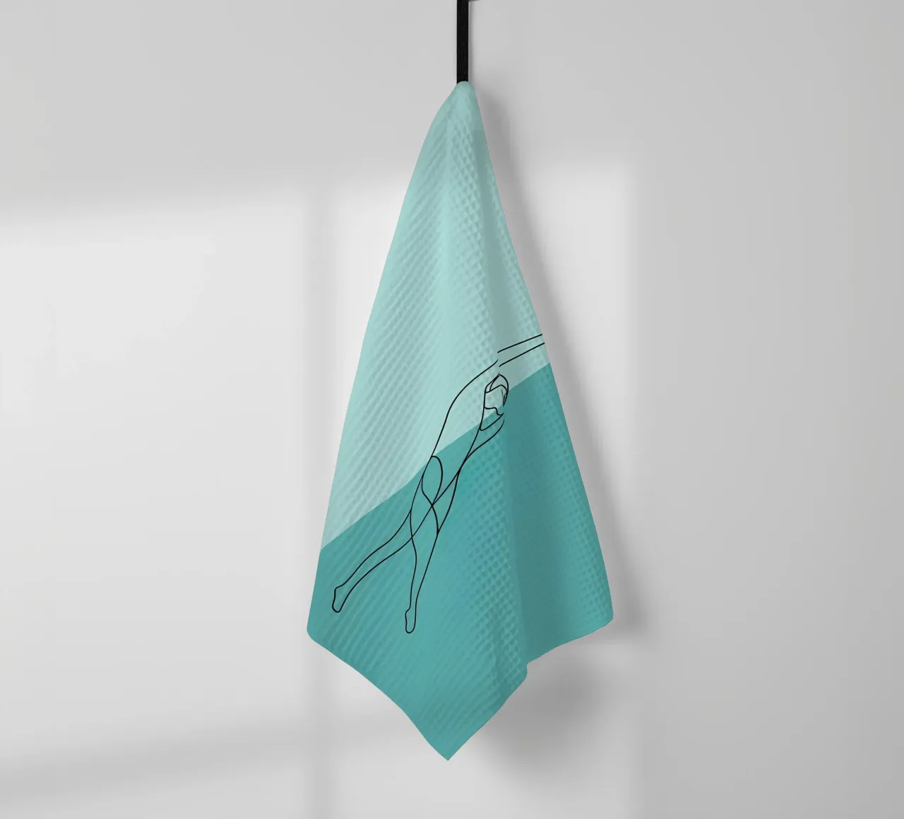 Swimmer Minimalist Line Art torchon de Viv Line Art