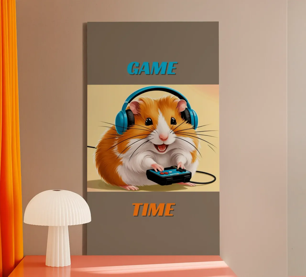 GAME-TIME tela con Cornice a cassetta da AESTHETIC VIBES by Isabel