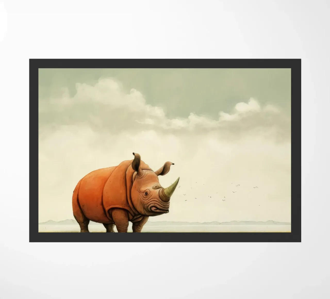 Minimal Rhino 2 zerbino da Minimal Animal Art