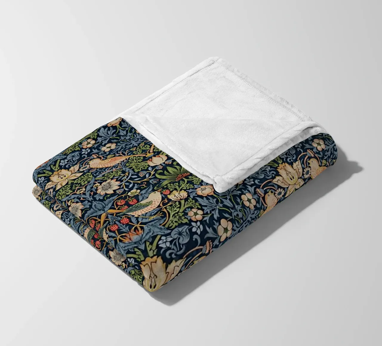 William Morris - Erdbeer-Dieb-Muster Fleecedecke von William Store