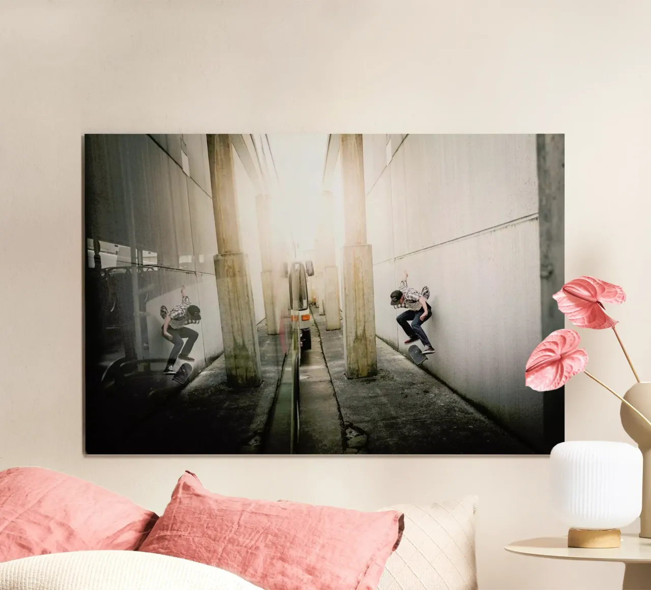 Off the Streets poster con telaio in alluminio da Philipp Reinhard