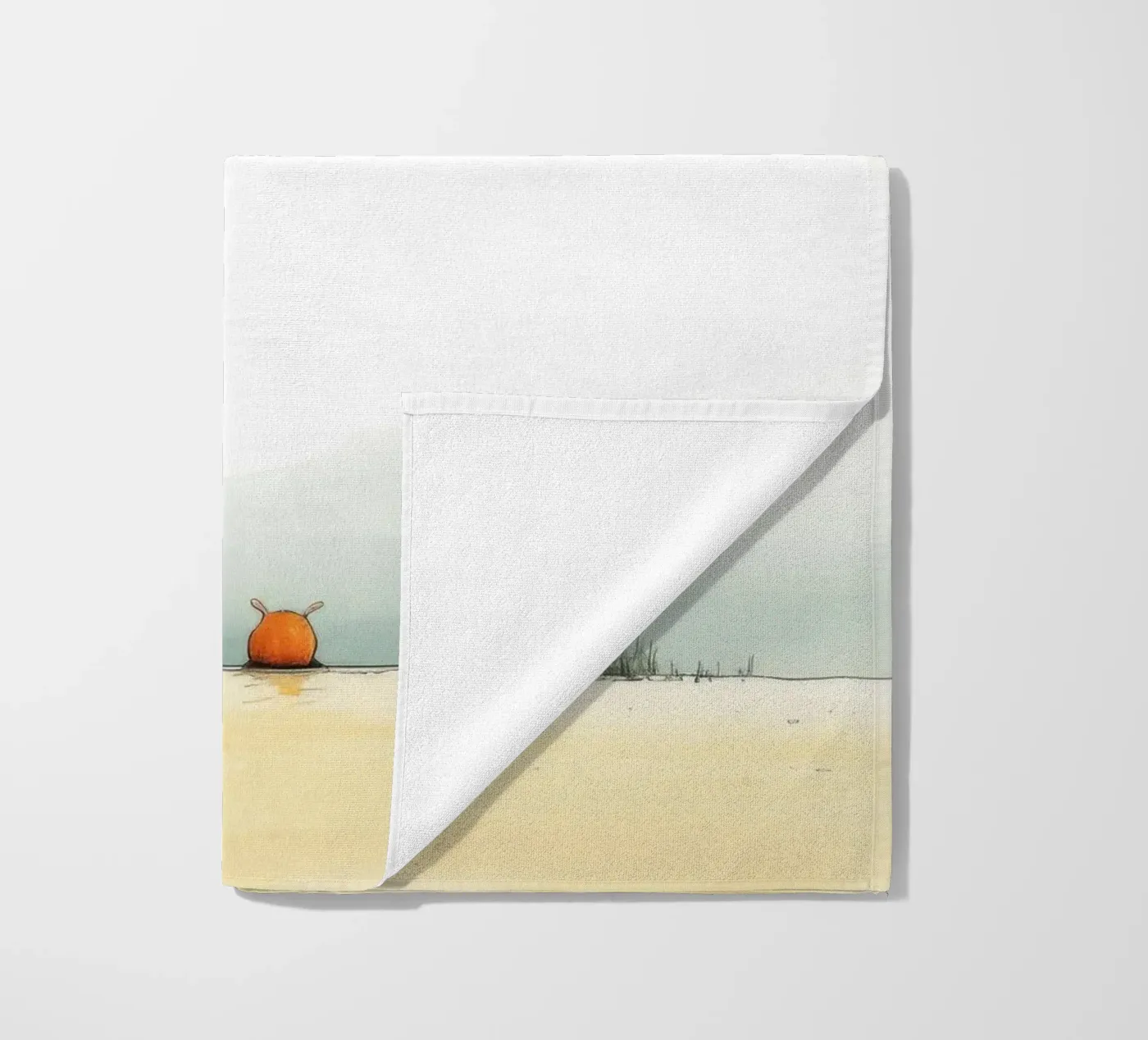 Rhino minimo telo mare da Minimal Animal Art