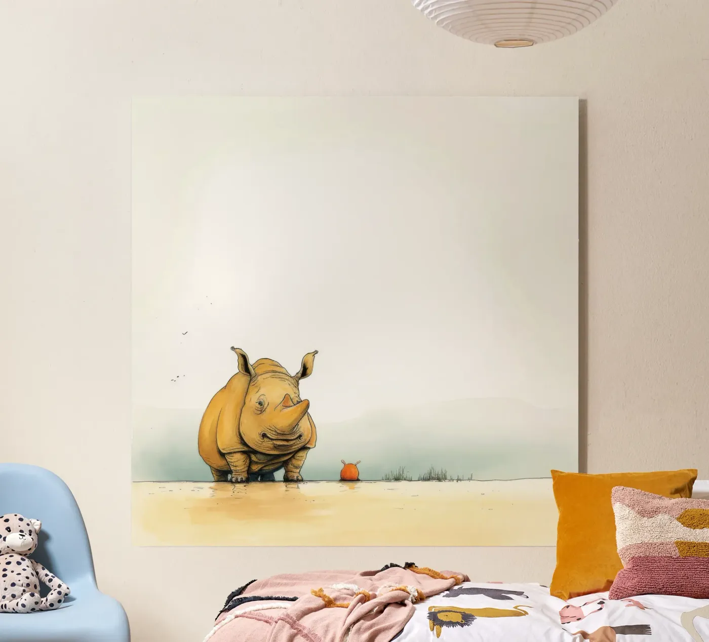 Minimum Rhino plexiglass da Minimal Animal Art