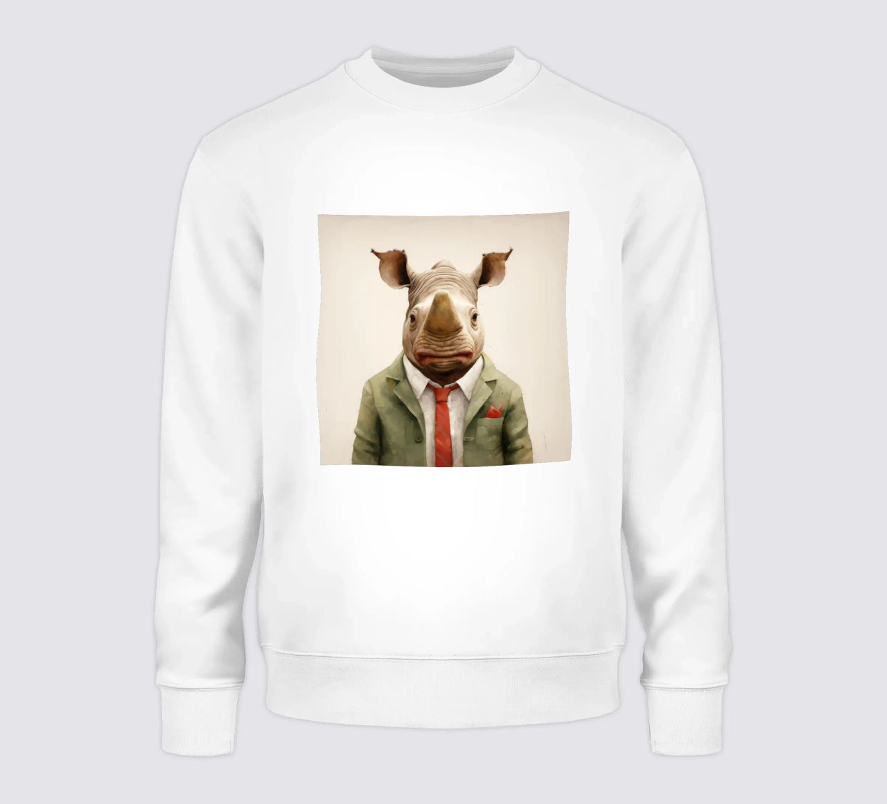 Minimal Rhino 1 felpa da Minimal Animal Art
