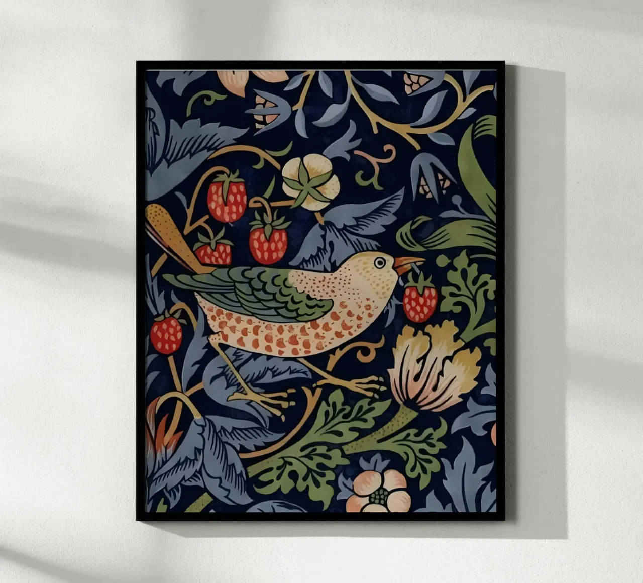 William Morris - Ladro di fragole poster con telaio in plastica da William Store