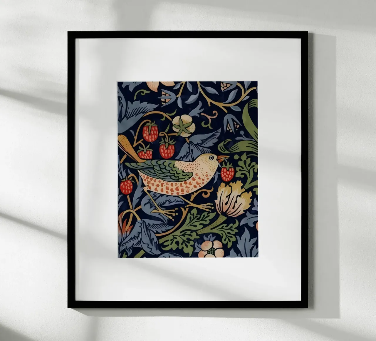 William Morris - Ladro di fragole poster con telaio in plastica da William Store