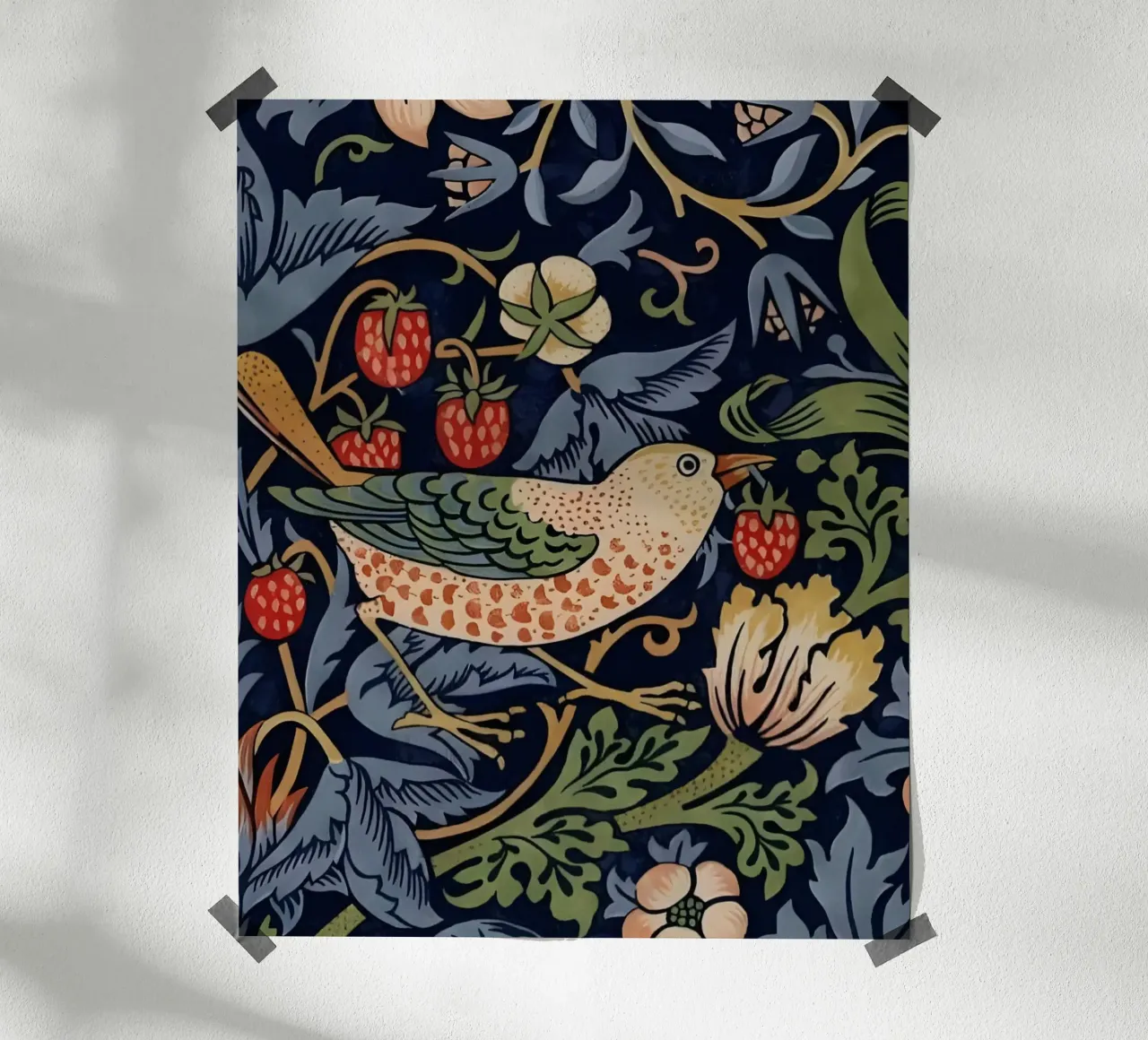 William Morris - Ladro di fragole poster con telaio in plastica da William Store