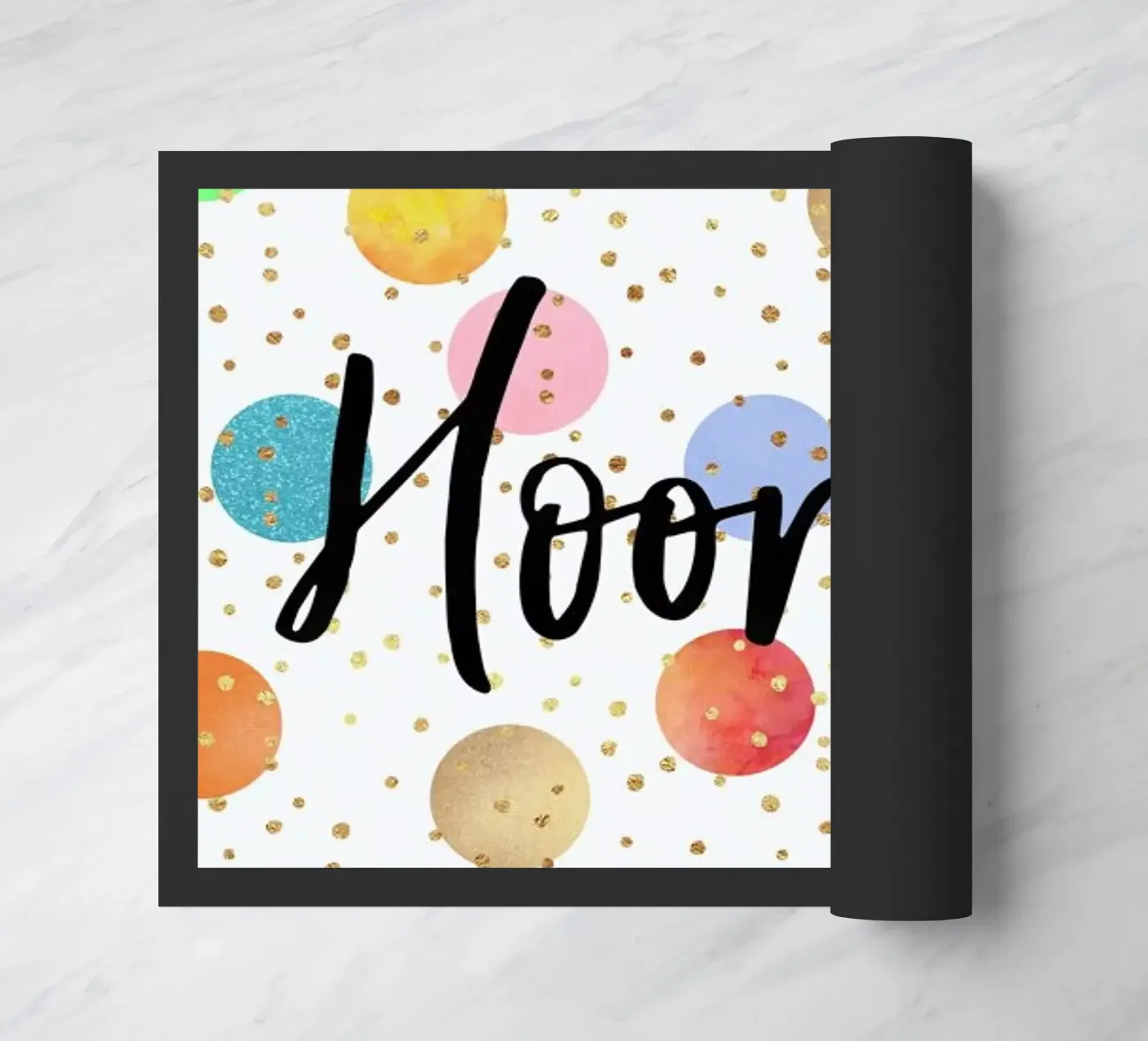 Hooray doormat by Elisabeth Fredriksson
