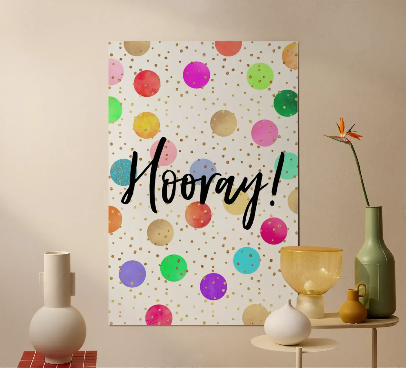 Hooray poster by Elisabeth Fredriksson