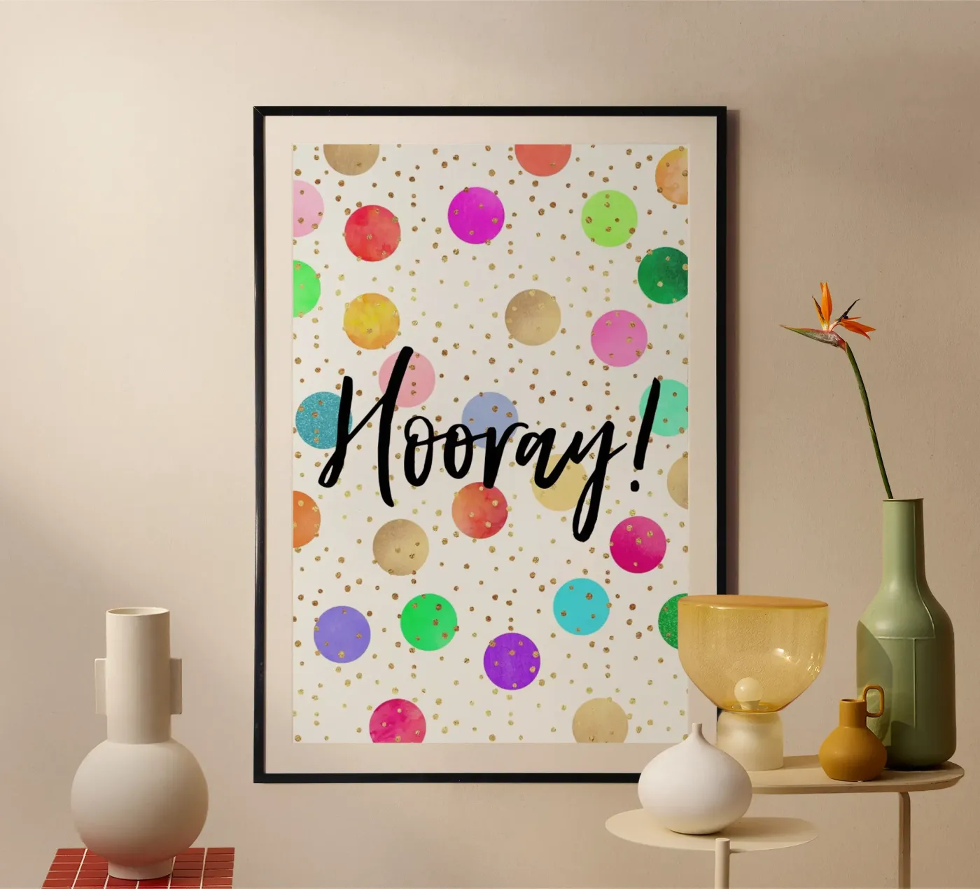 Hooray poster by Elisabeth Fredriksson