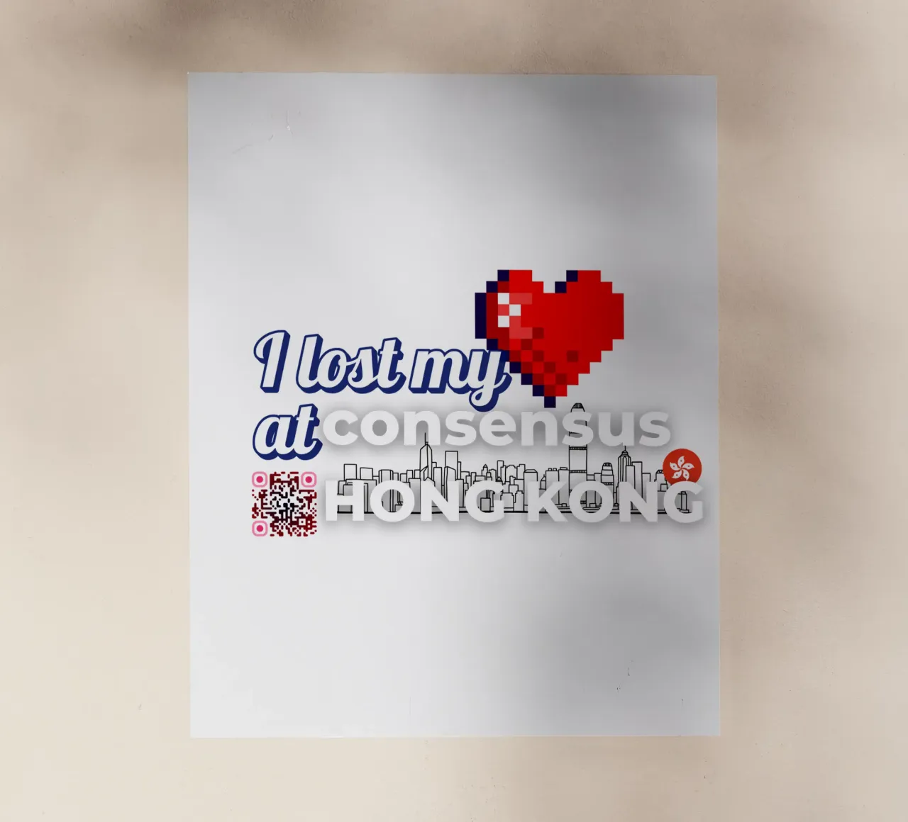 I lost my Heart at Consensus HK pellicola backlit da Crypto_Jungle