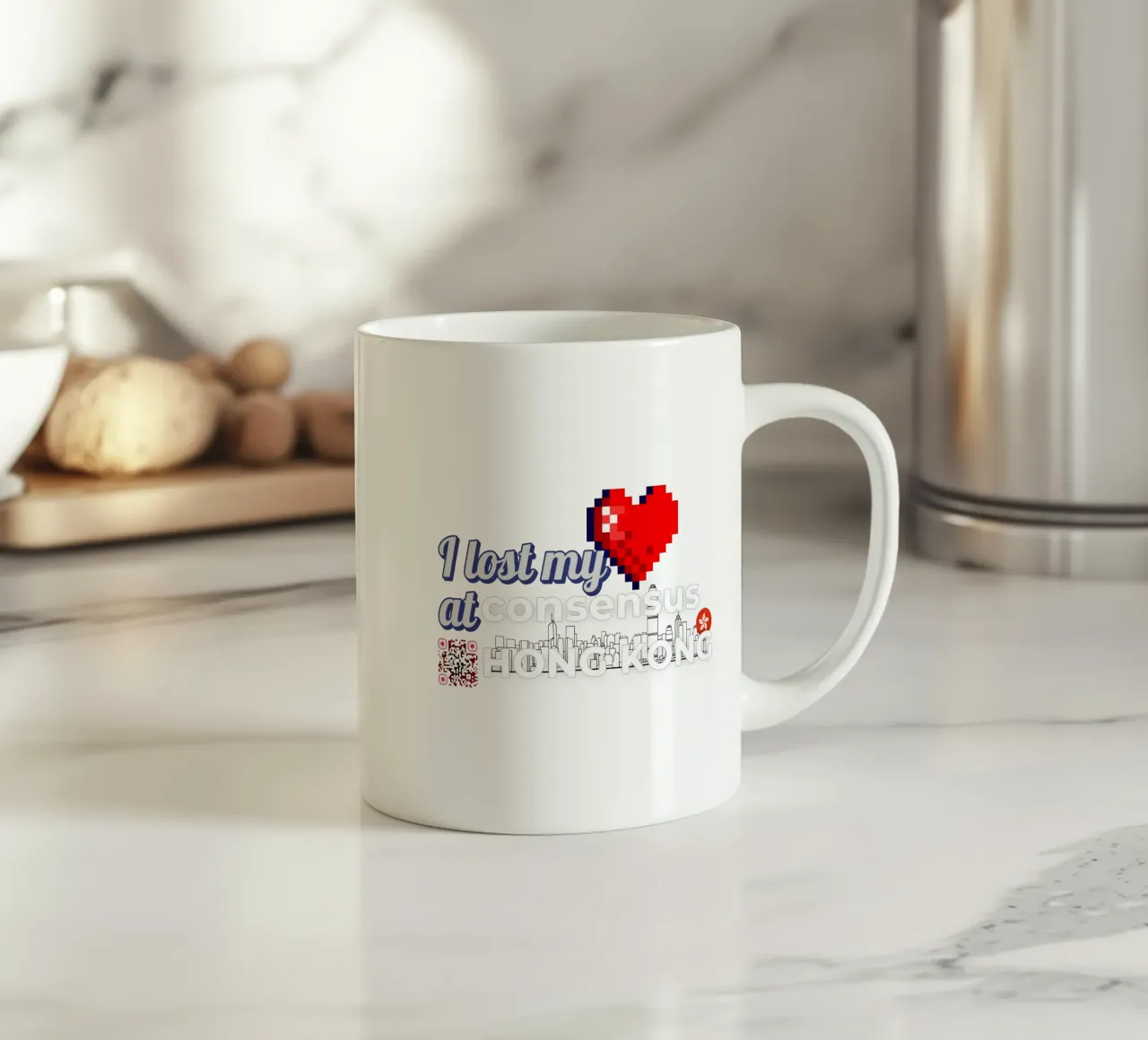 I lost my Heart at Consensus HK tazza in ceramica da Crypto_Jungle