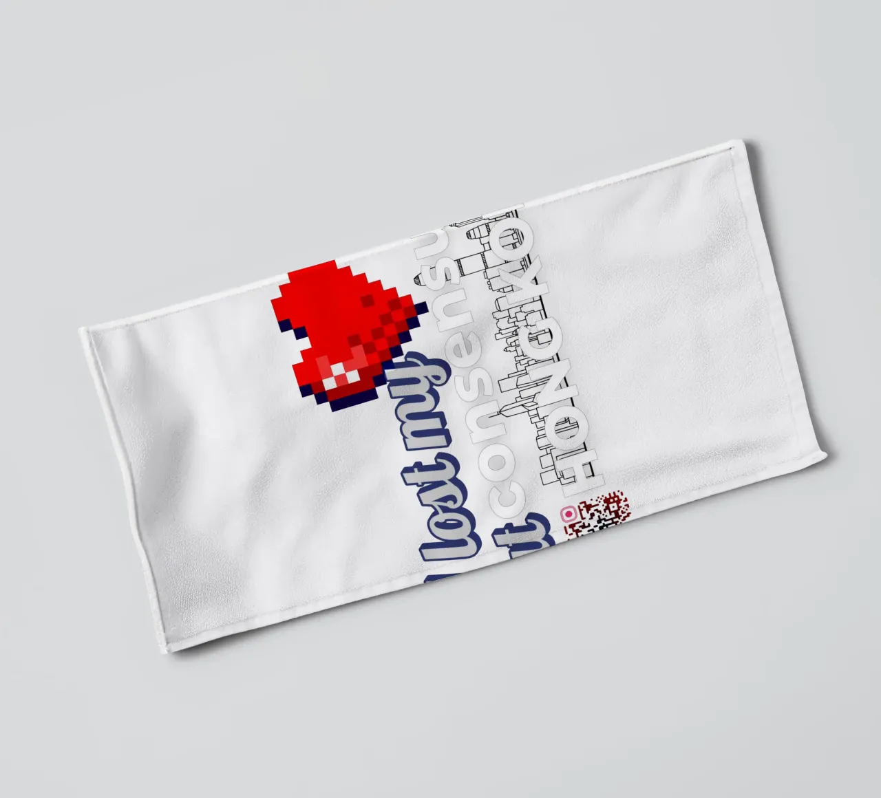 I lost my Heart at Consensus HK asciugamano da bagno da Crypto_Jungle