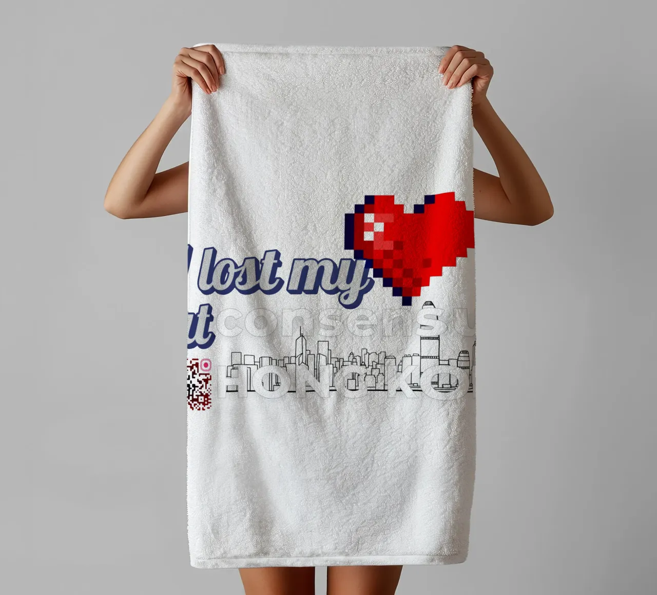 I lost my Heart at Consensus HK asciugamano da bagno da Crypto_Jungle