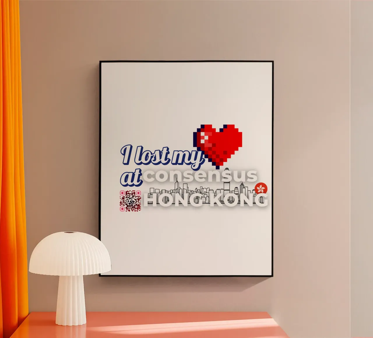 I lost my Heart at Consensus HK plexiglass da Crypto_Jungle