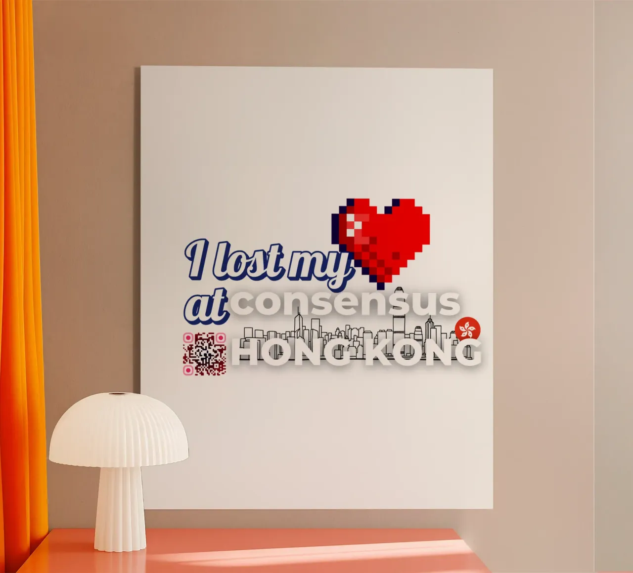 I lost my Heart at Consensus HK plexiglass da Crypto_Jungle