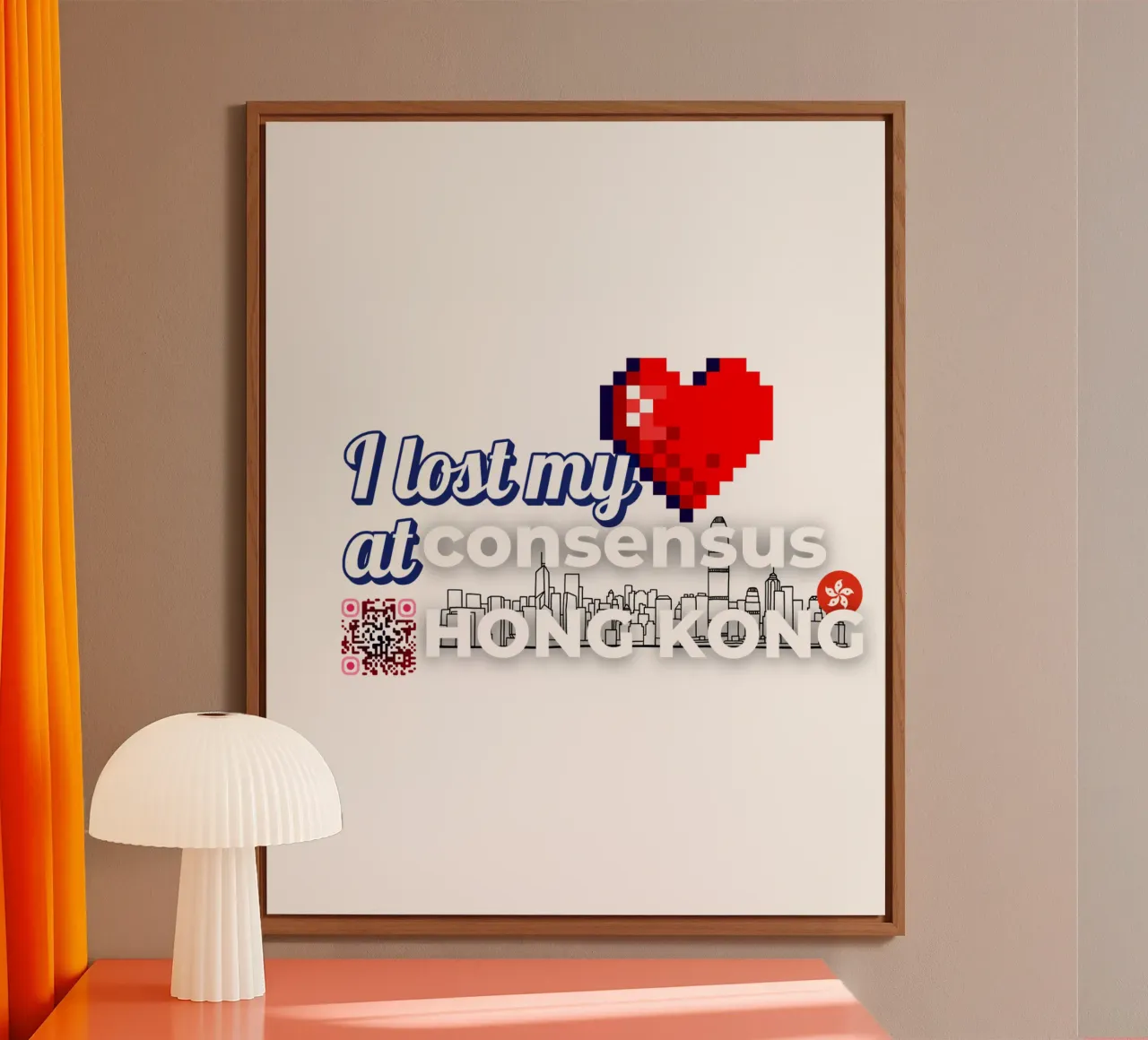 I lost my Heart at Consensus HK alluminio dibond da Crypto_Jungle