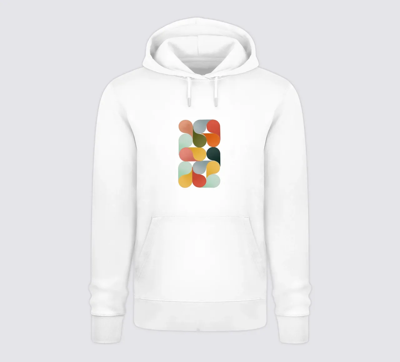Retro Geometric Abstract Minimalist Art Print Hoodie von showmemars