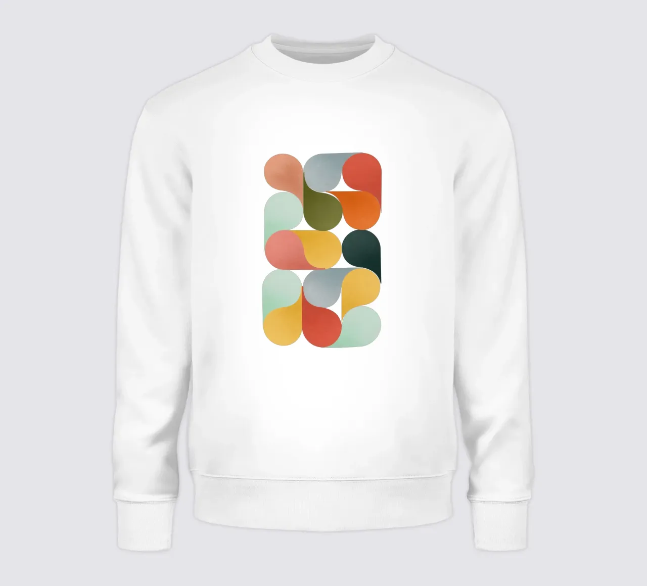 Retro Geometric Abstract Minimalist Art Print Sweatshirt von showmemars