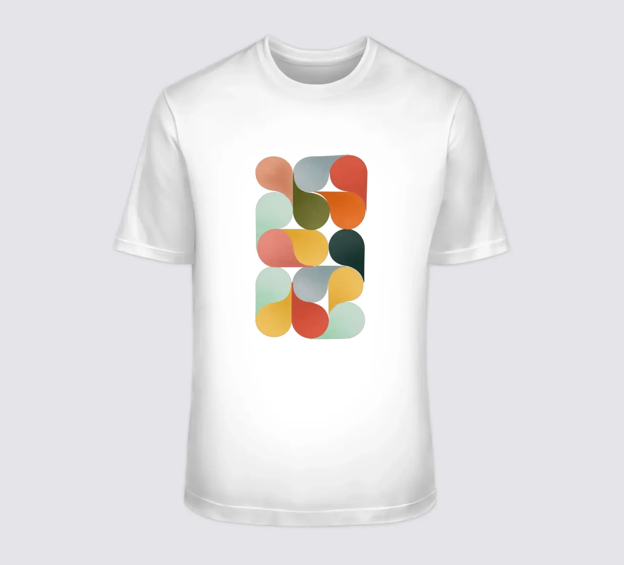 Retro Geometric Abstract Minimalist Art Print camiseta de showmemars
