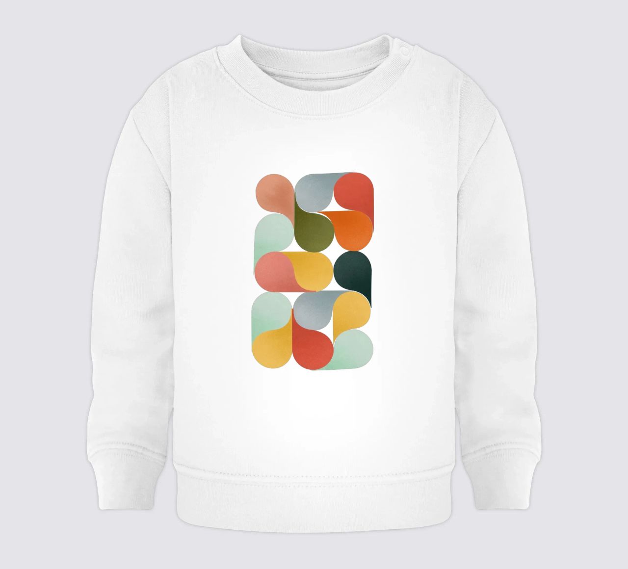 Retro Geometric Abstract Minimalist Art Print sweat pour bébé de showmemars