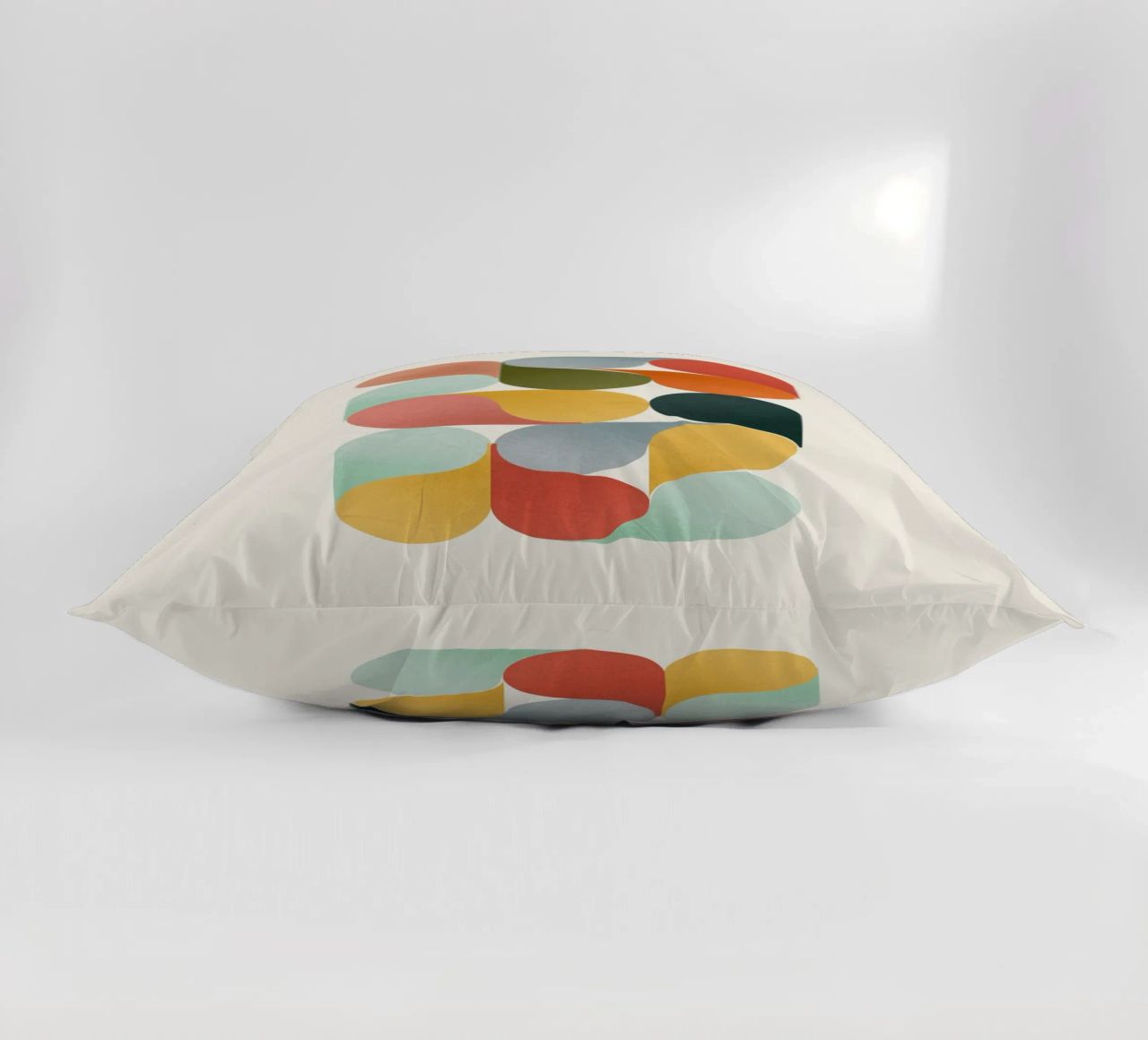 Retro Geometric Abstract Minimalist Art Print decorative cushion by showmemars