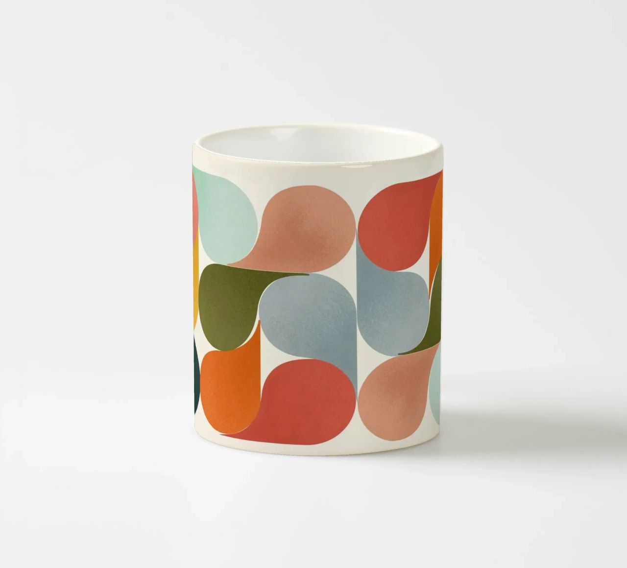 Retro Geometric Abstract Minimalist Art Print mug en céramique de showmemars