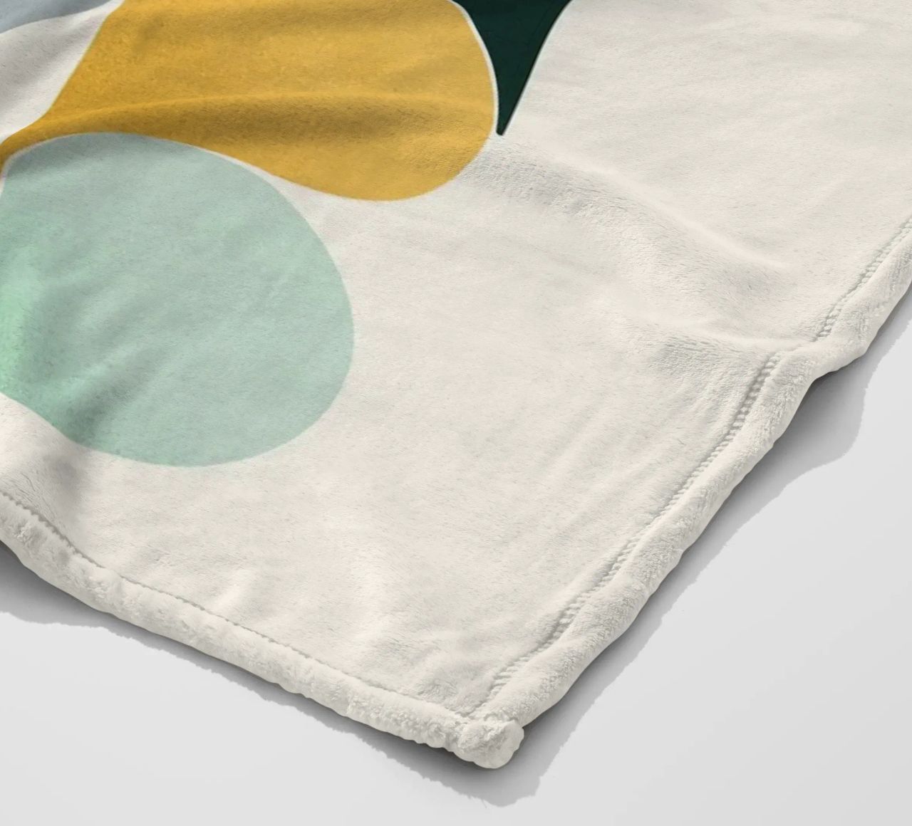 Retro Geometric Abstract Minimalist Art Print fleece blanket by showmemars
