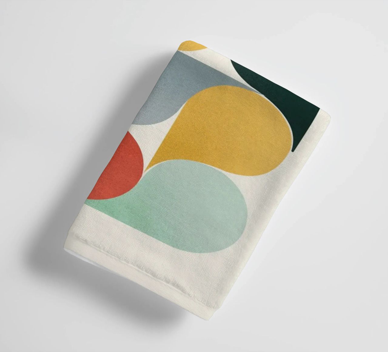 Retro Geometric Abstract Minimalist Art Print serviette de bain de showmemars