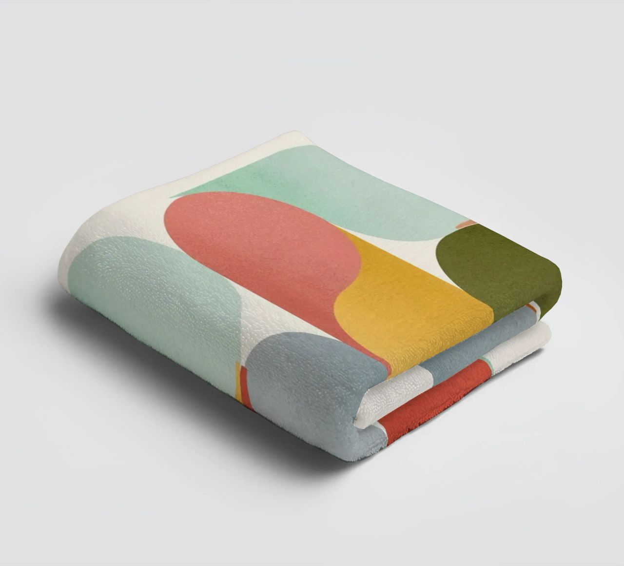 Retro Geometric Abstract Minimalist Art Print serviette de bain de showmemars