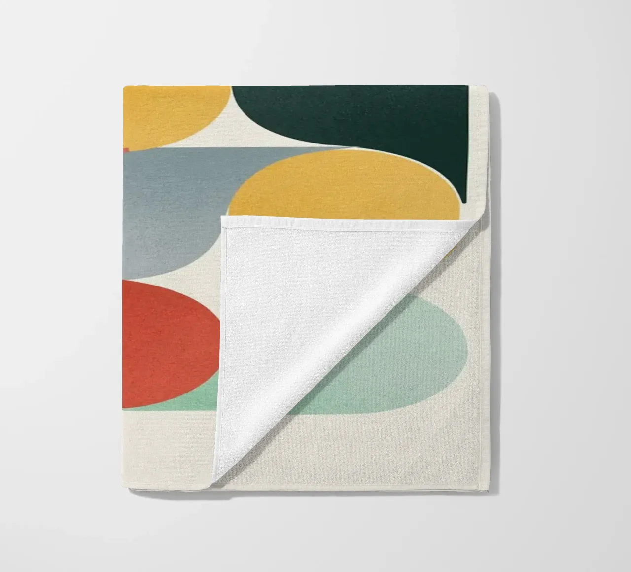 Retro Geometric Abstract Minimalist Art Print telo mare da showmemars