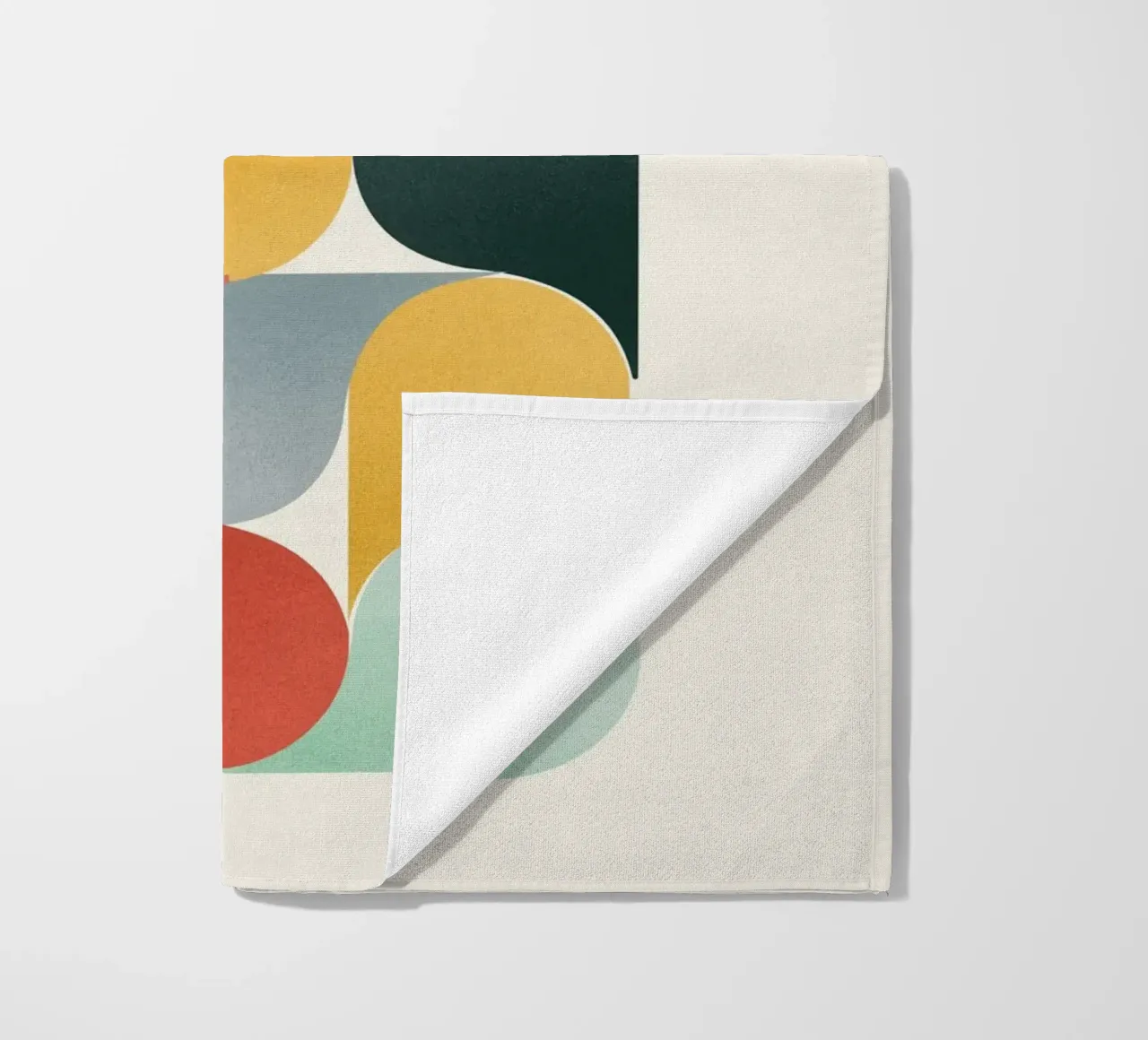 Retro Geometric Abstract Minimalist Art Print telo mare da showmemars