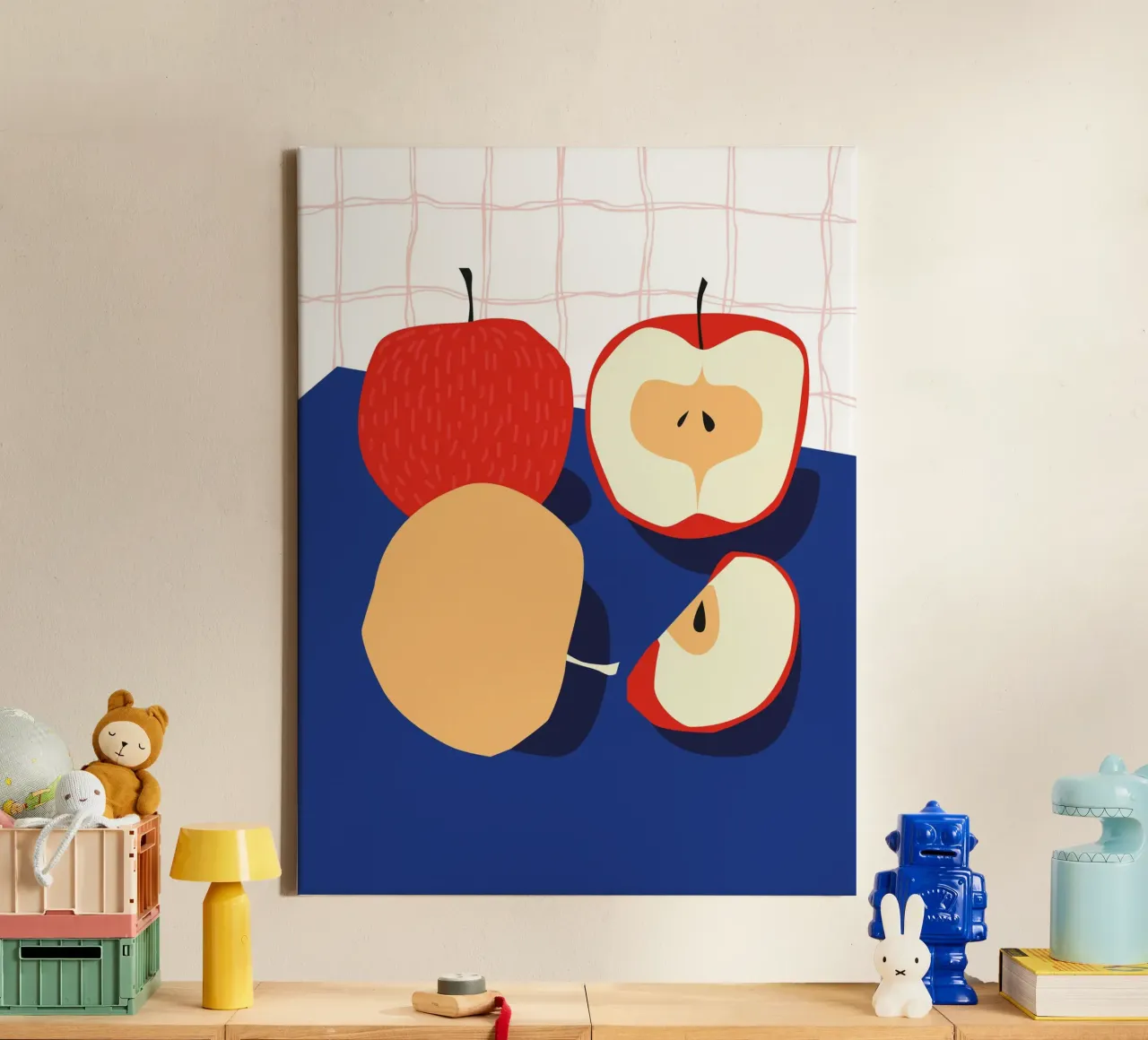 Apples Illstration canvas by Peaches Art Prints