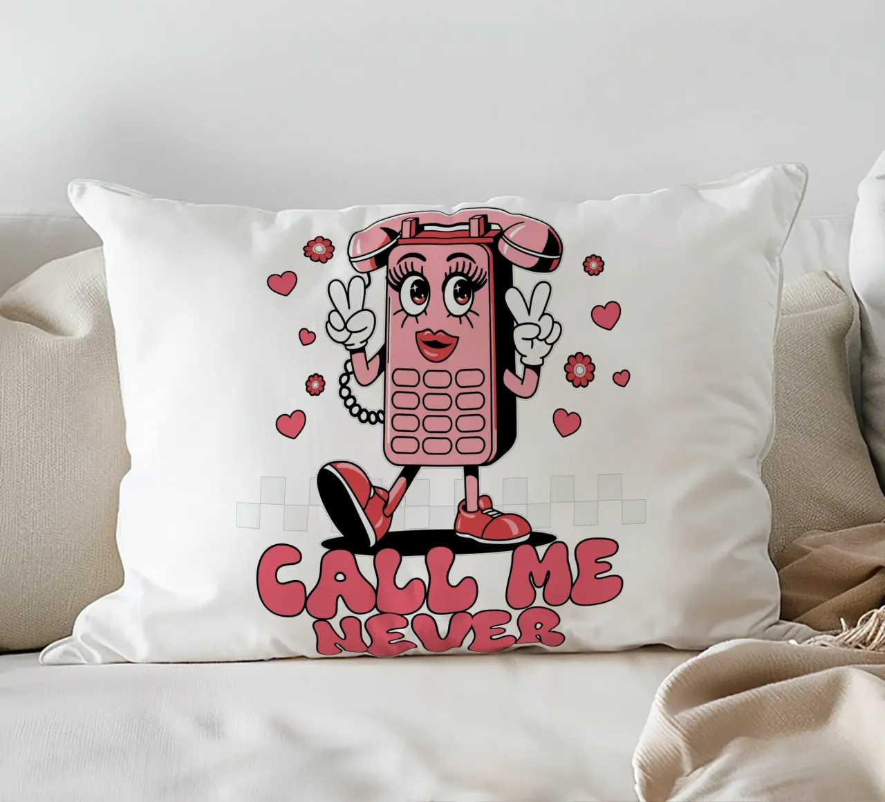 Call Me Never cuscino da edsonramosart