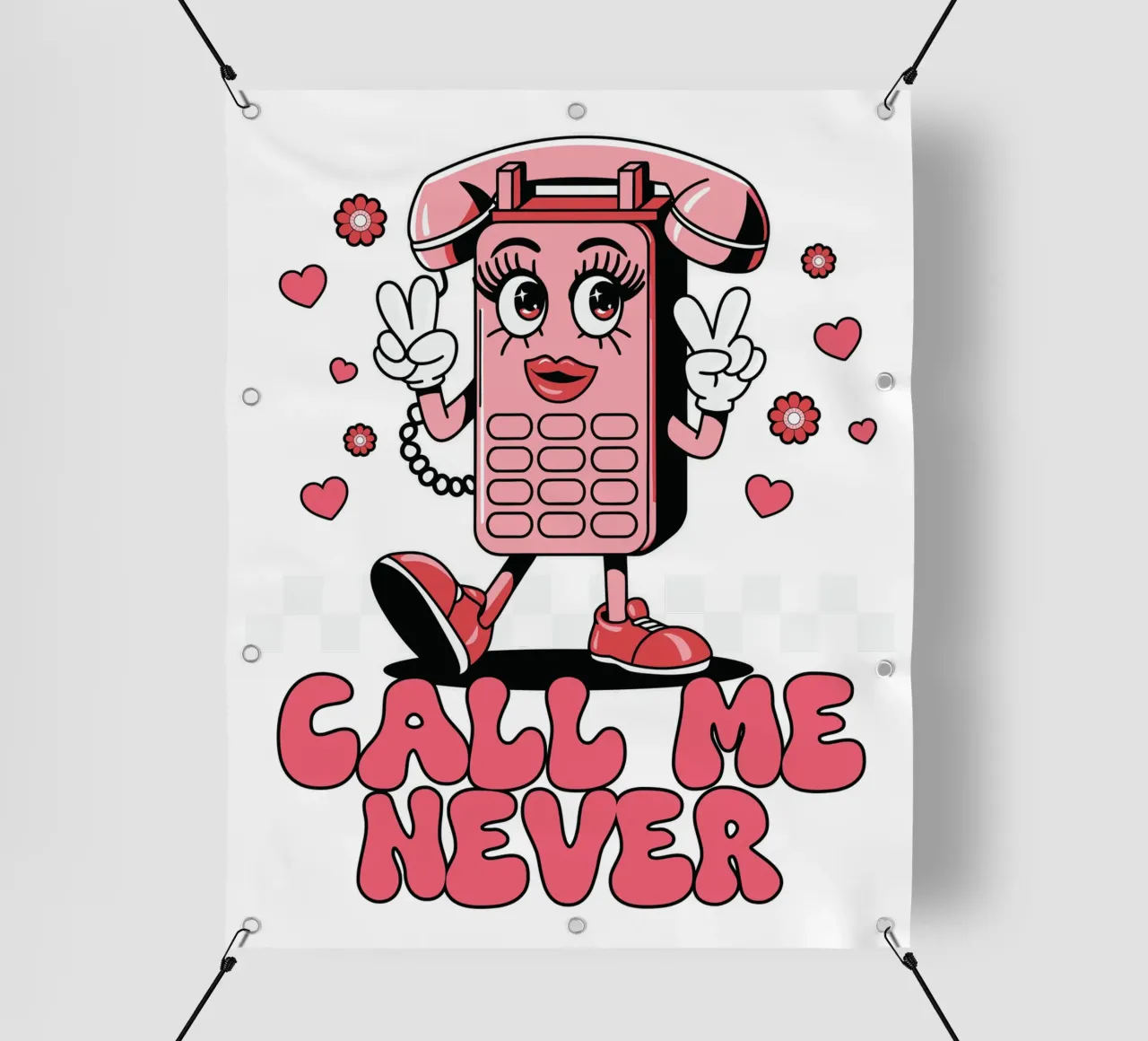 Call Me Never telo in pvc da edsonramosart