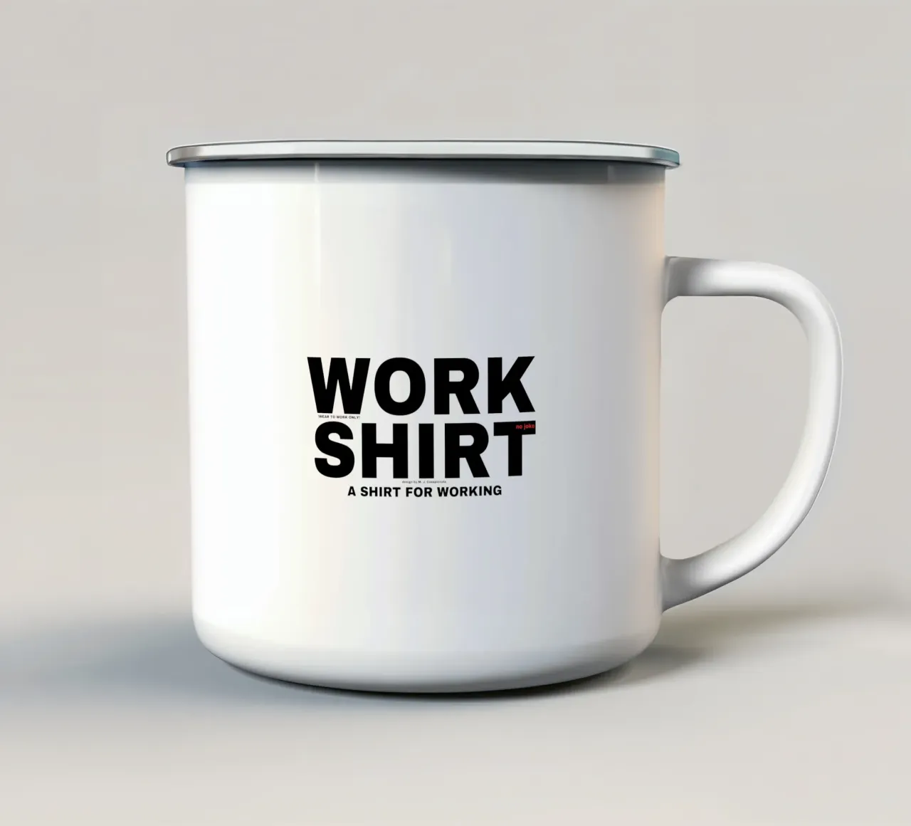 Work_SHirt_The oRigINAL tazza in smalto da Crypto_Jungle