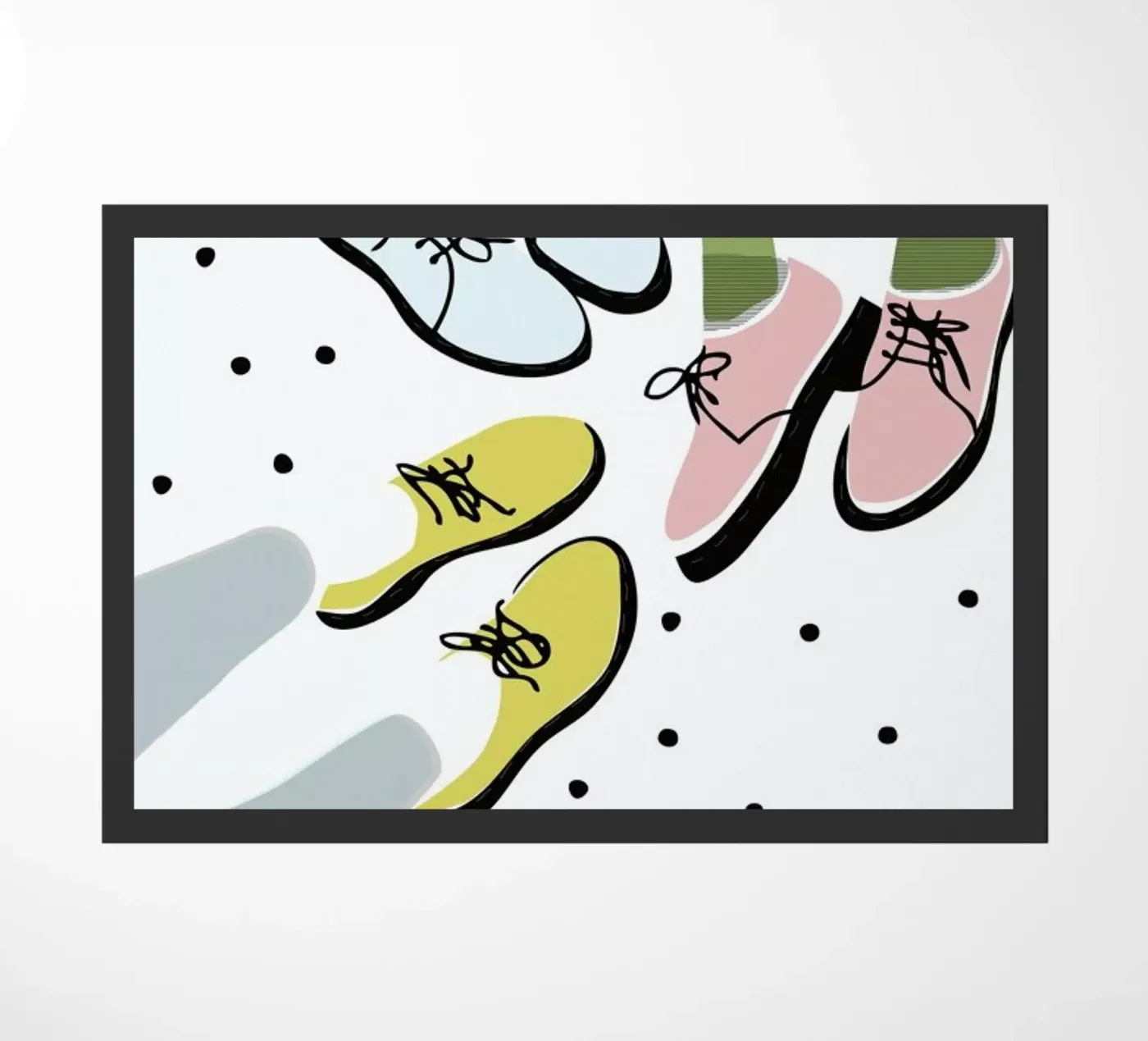 Three Pairs doormat by Linda Gobeta