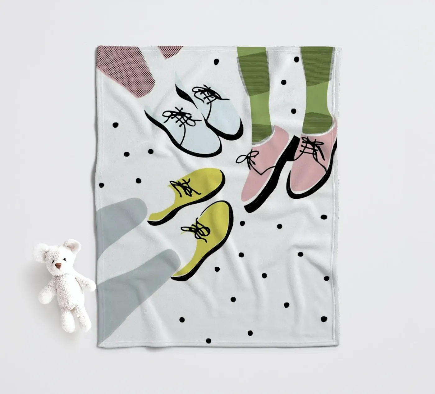 Three Pairs fleecedeken van Linda Gobeta