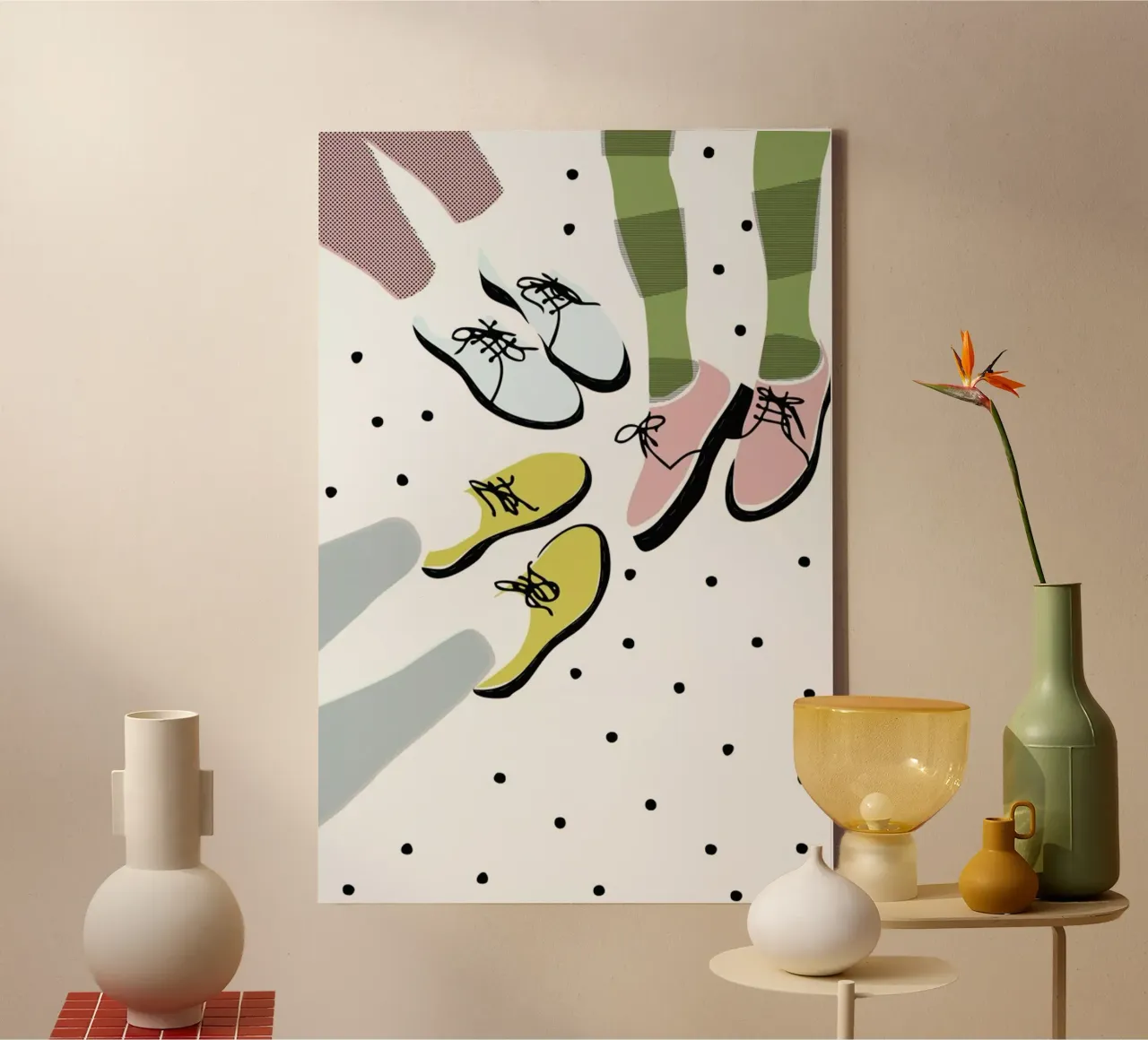 Three Pairs canvas by Linda Gobeta