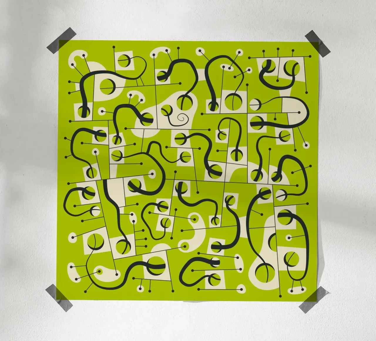MONDI DIVERSI poster con telaio in alluminio da Jazzberry Blue